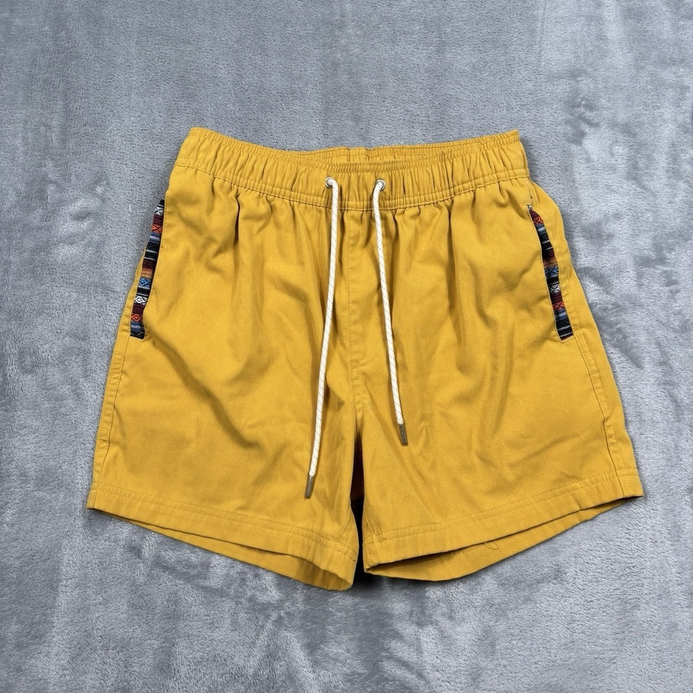 Wowie Sapien 2.0 Shorts Mens Small Mustard Stretch Linerless Aztec Southwest